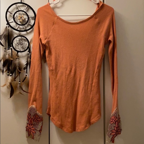 Terracotta Colored Free People Top - Picture 2 of 3